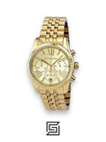 Michael Kors original-watches Lexington Women's Gold Dial Stainless Steel Band Watch - MK5556