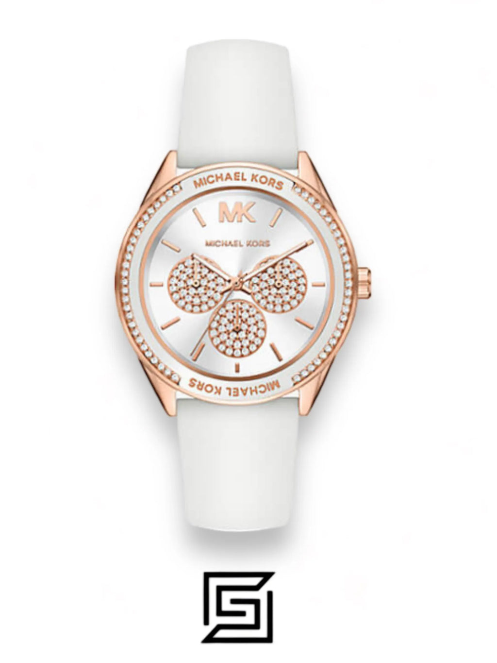 Michael Kors watches Oversize Chronograph White Silicone Band Women's Watch - MK6945