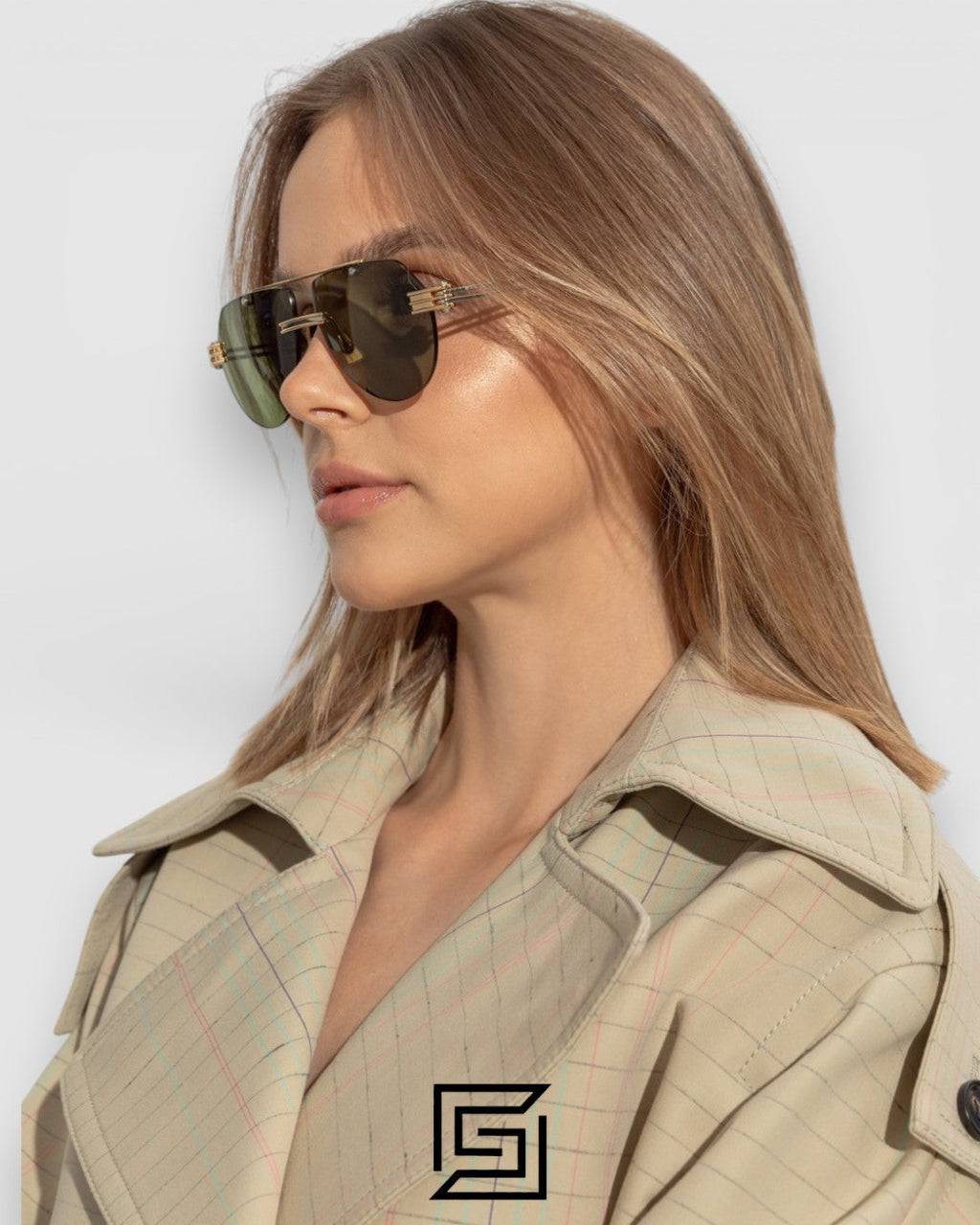 Bottega Veneta BV1342 004 Gold Mirror Lenses and Gold Frame Luxury Aviator Sunglasses