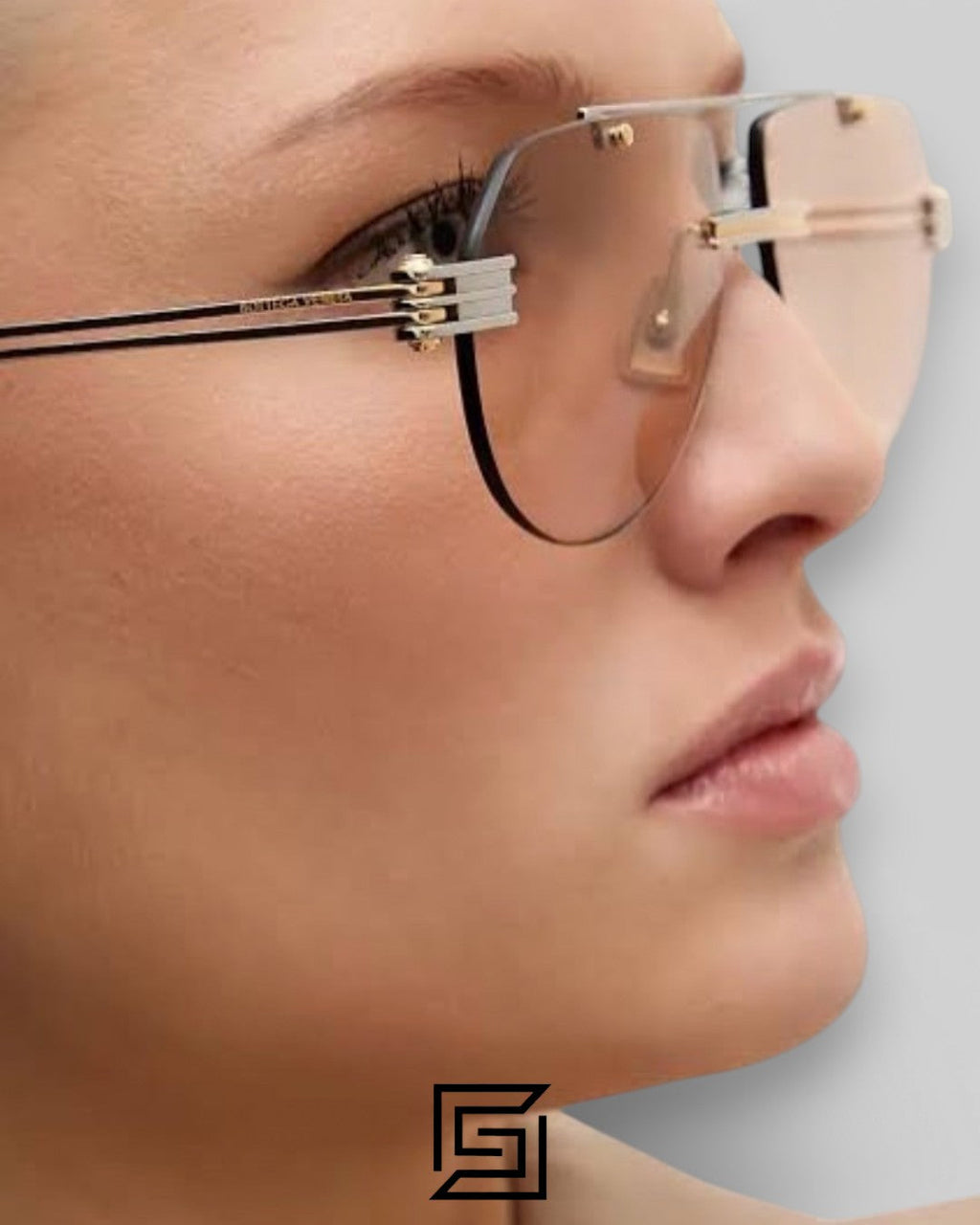 Bottega Veneta BV1342 004 Black Lenses and Silver x Gold Frame Luxury Aviator Sunglasses