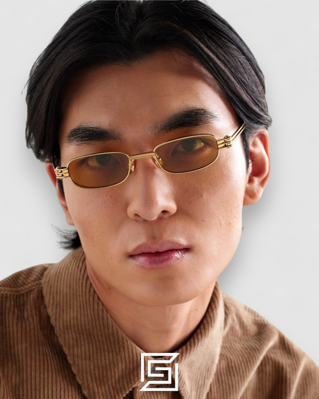 Bottega Veneta BV1381S Brown Lenses Gold Frame