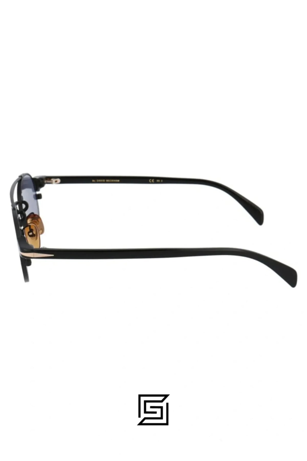 David Beckham DB1042 Black - Brown Silver Mirror Sunglasses Men