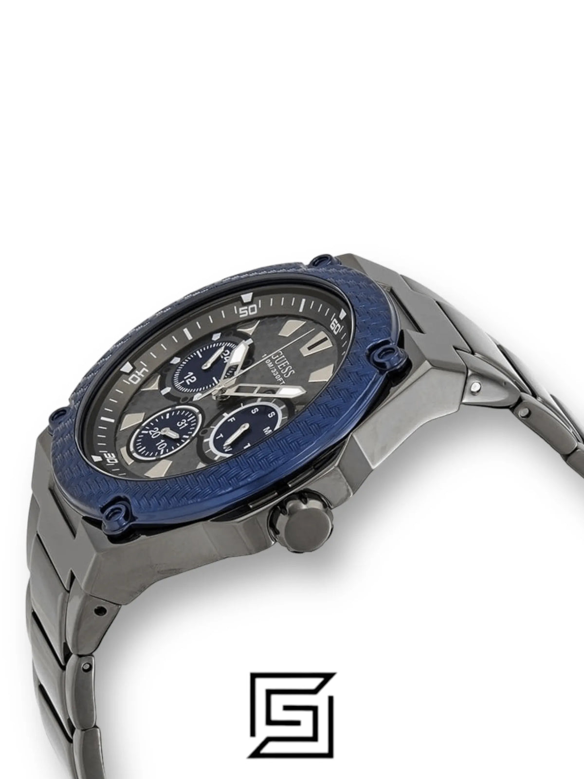 watches GUESS Analog Gunmetal Dial Men's Watch W1305G3