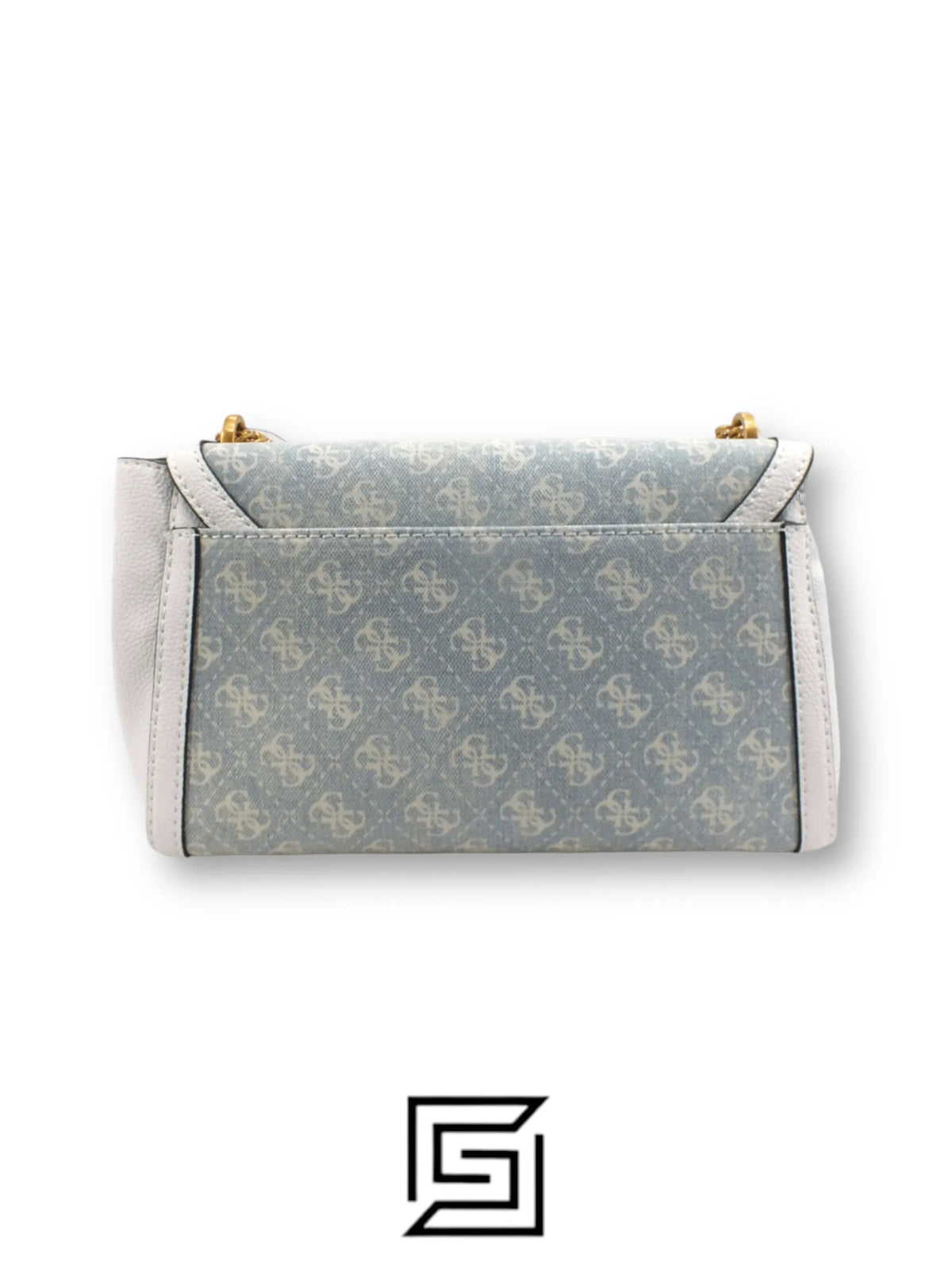 leather GUESS Borsa Tracolla Katy Azzurro Denim Logo DA787019