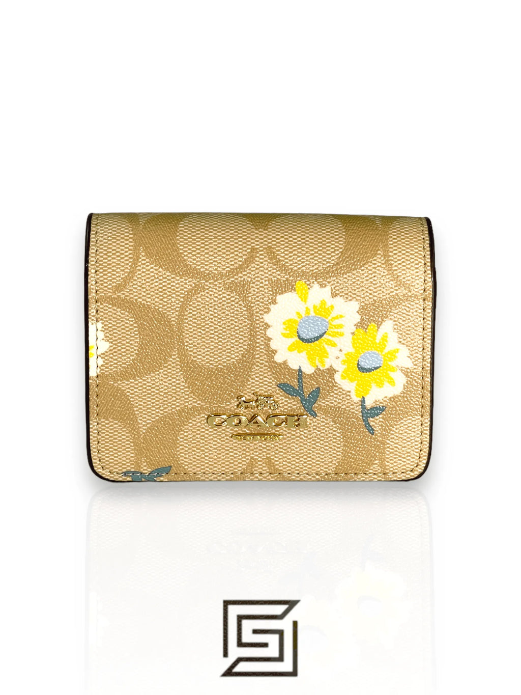Coach Mini Wallet In Signature Canvas With Daisy Print Style No – Style No. C3050