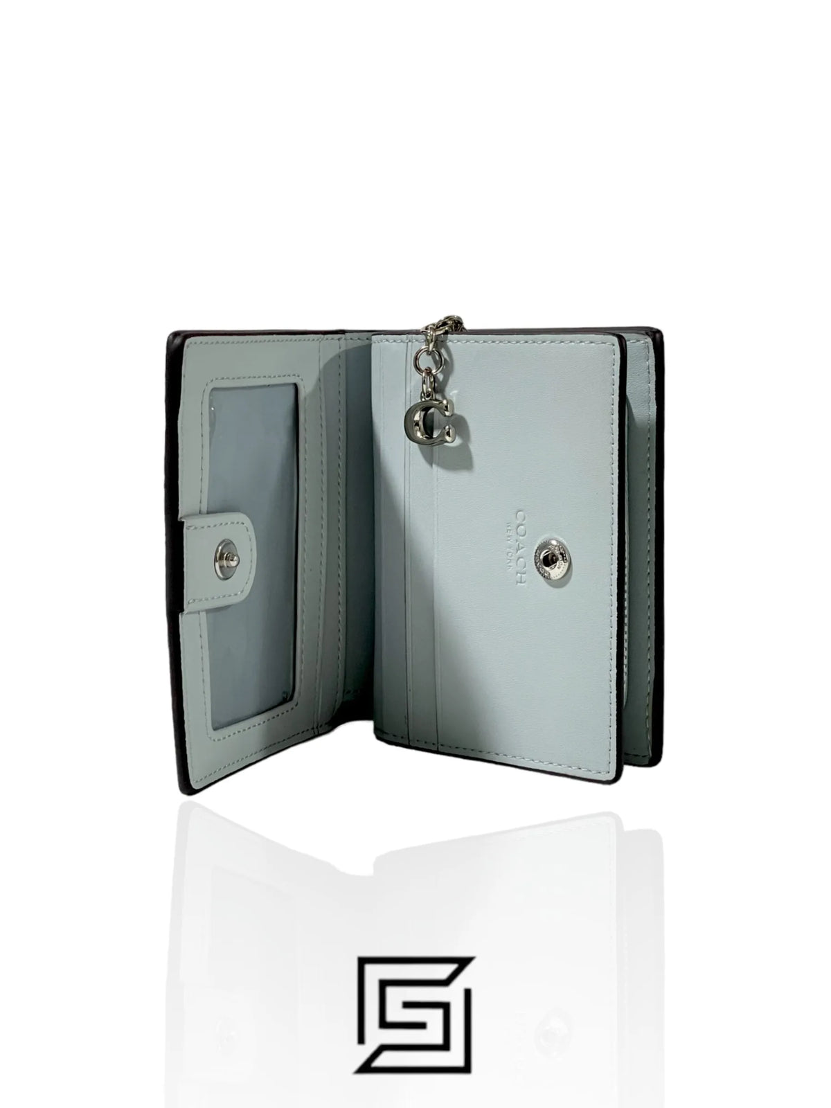Coach Snap With Mystical Floral Print Sky Blue Style No. C8703