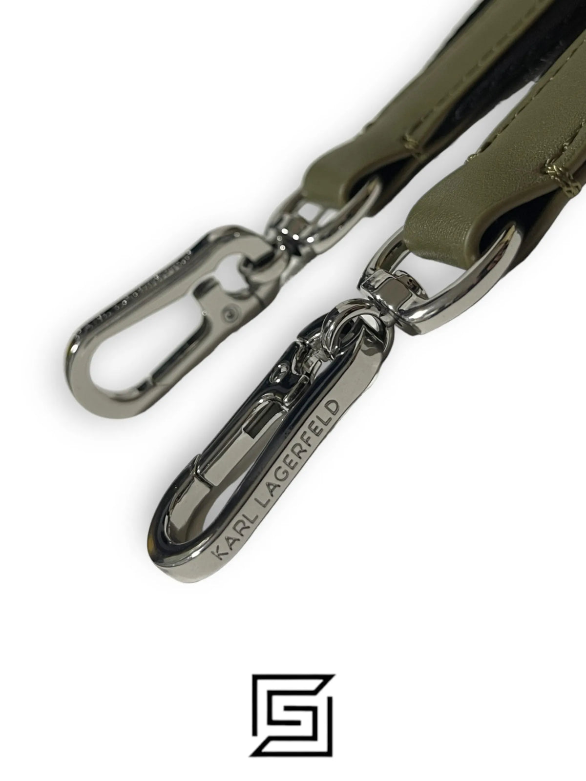 leather KARL LAGERFELD Torebka 230W3056 OLIVE