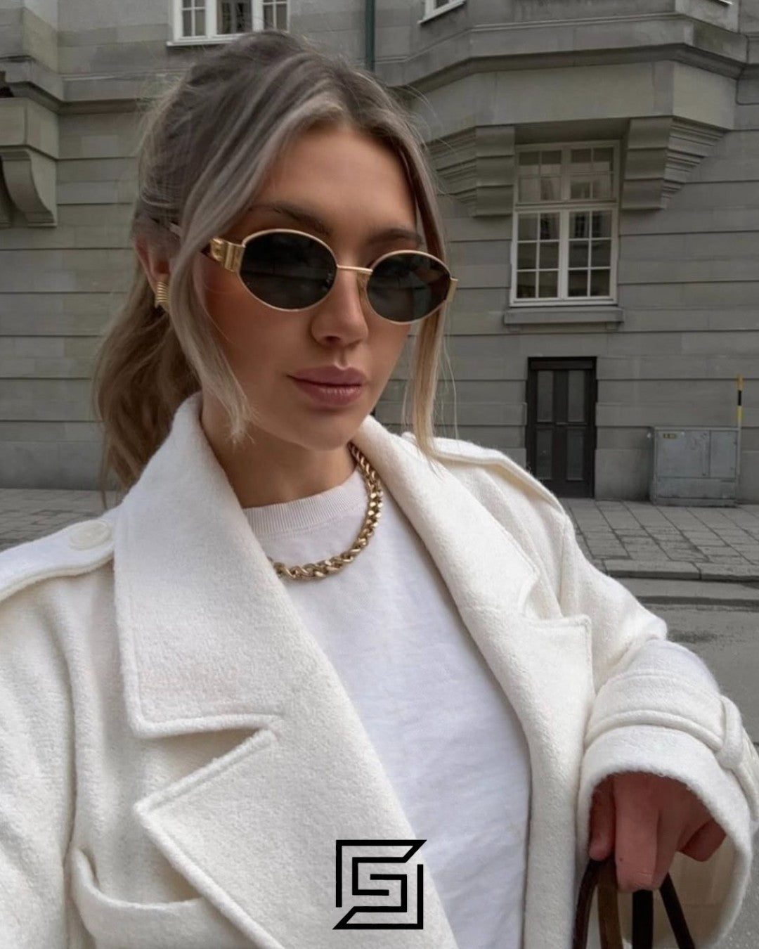 CELINE CL40235 Black Lenses Silver Frame