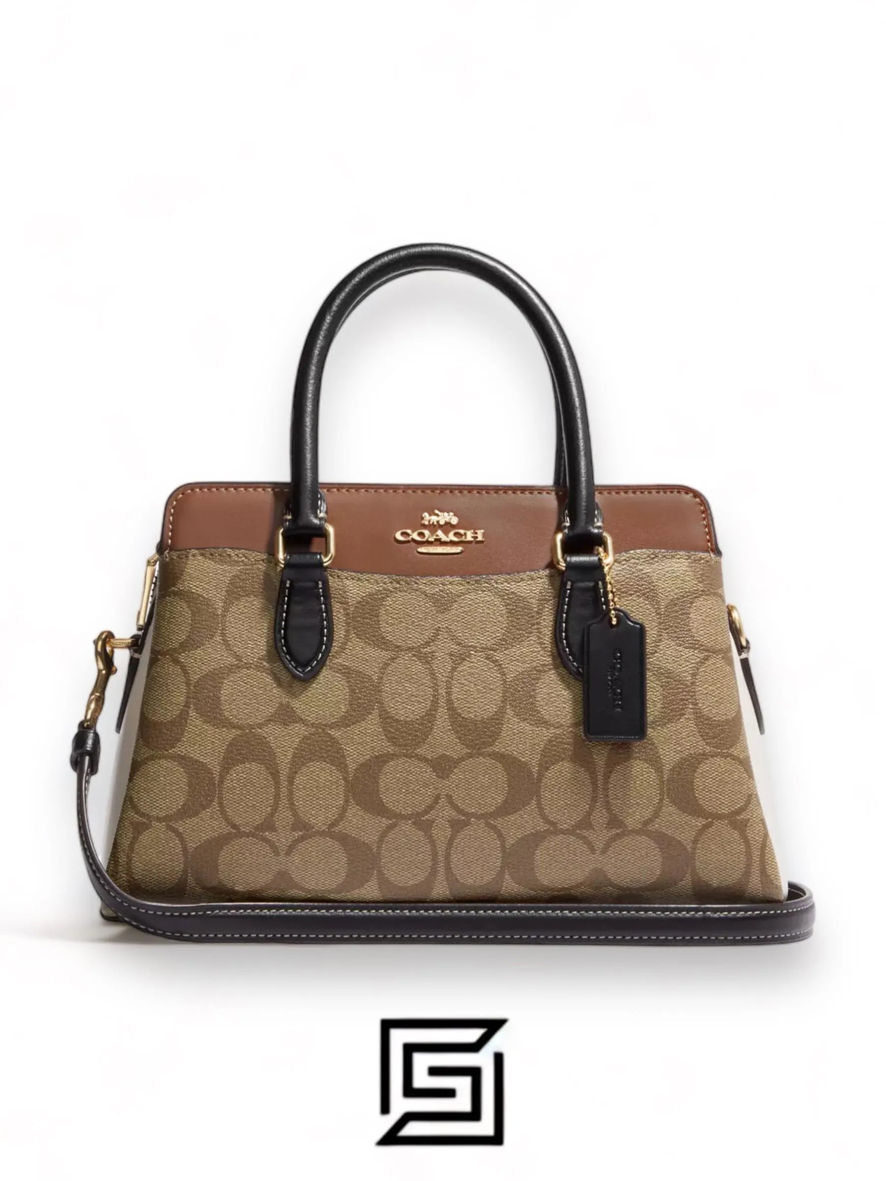 حقيبة يد Coach Mini Darcie Carryall من قماش Signature الملون CH287