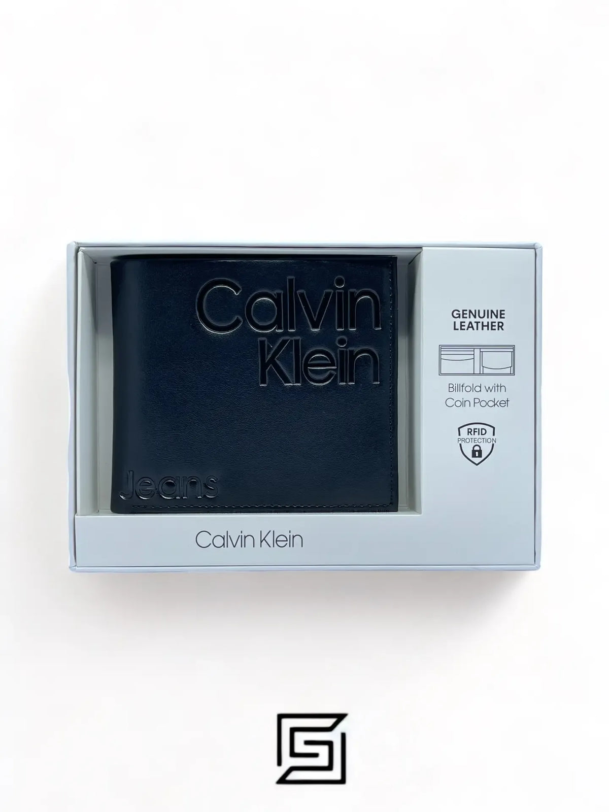wallets CK SINGLE WALLET CK LOGO BLACK INSIDE CK JEANS BIG BOX/BLACK