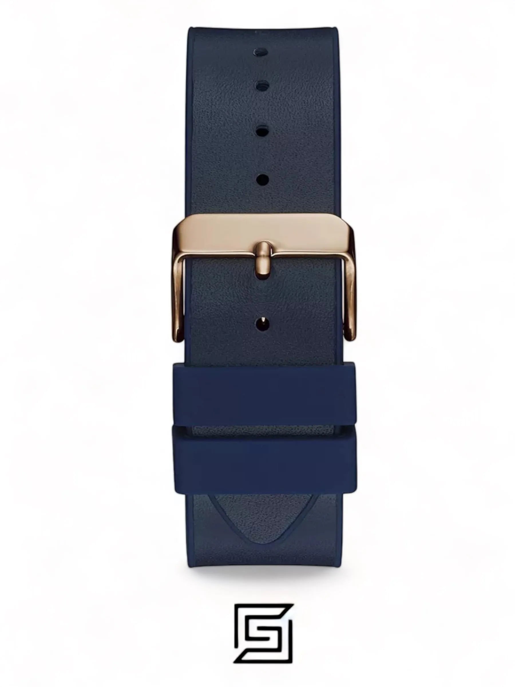 original-watches Men's Guess Rose Gold Multifunction Case Blue Strap Watch - GW0202G4