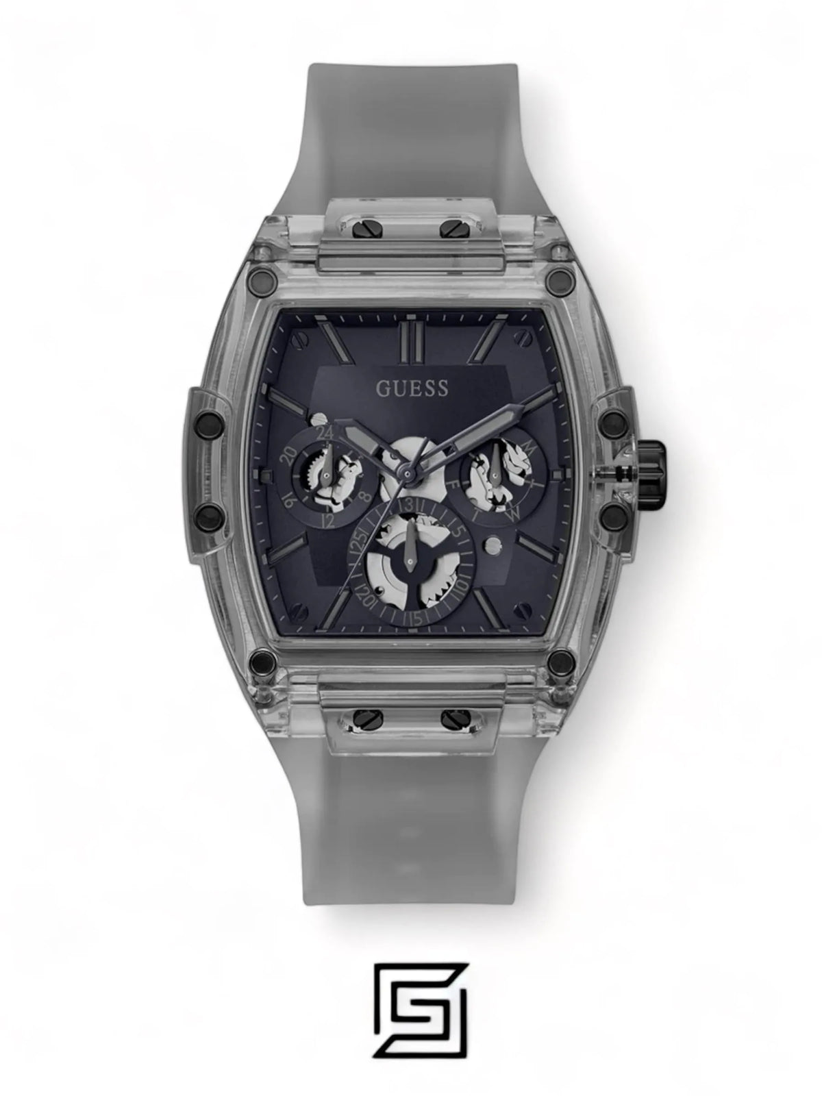 original-watches GUESS Mens Grey Multi-function Watch GW0203G9