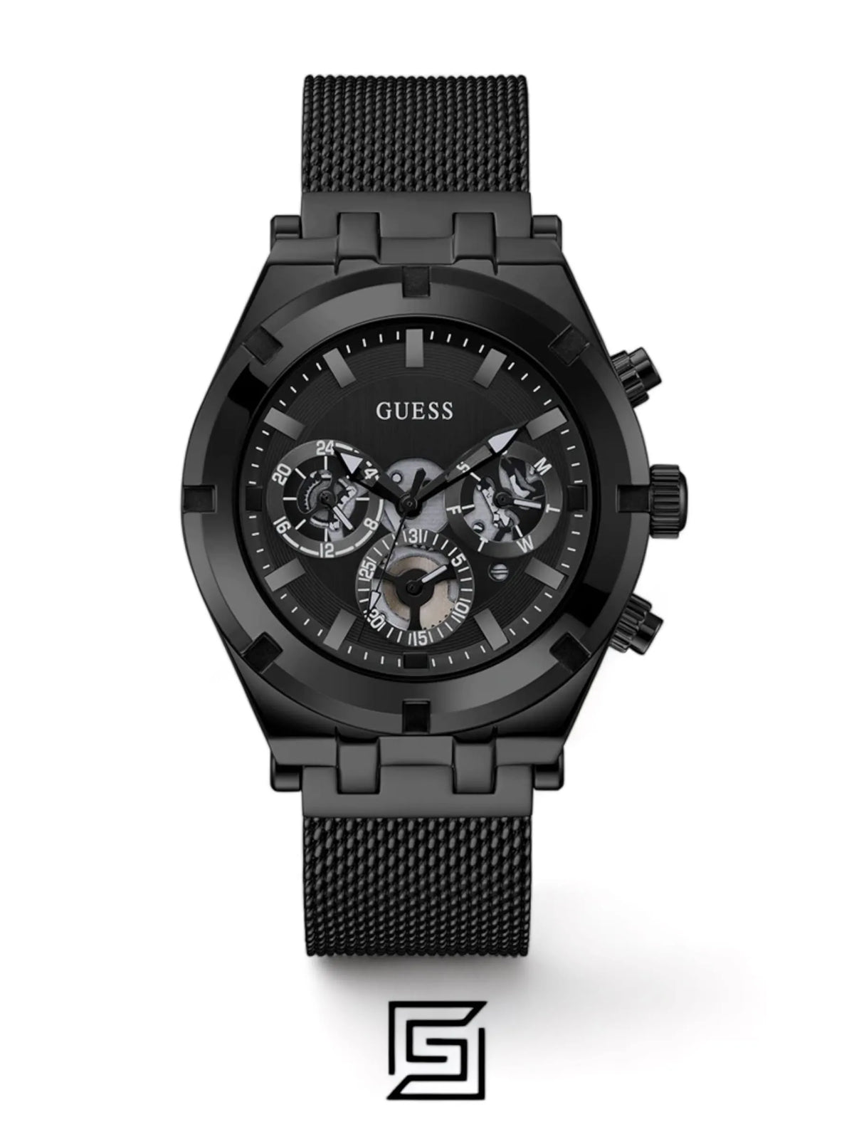 original-watches GUESS Mens Black Multi-function Watch GW0582G3