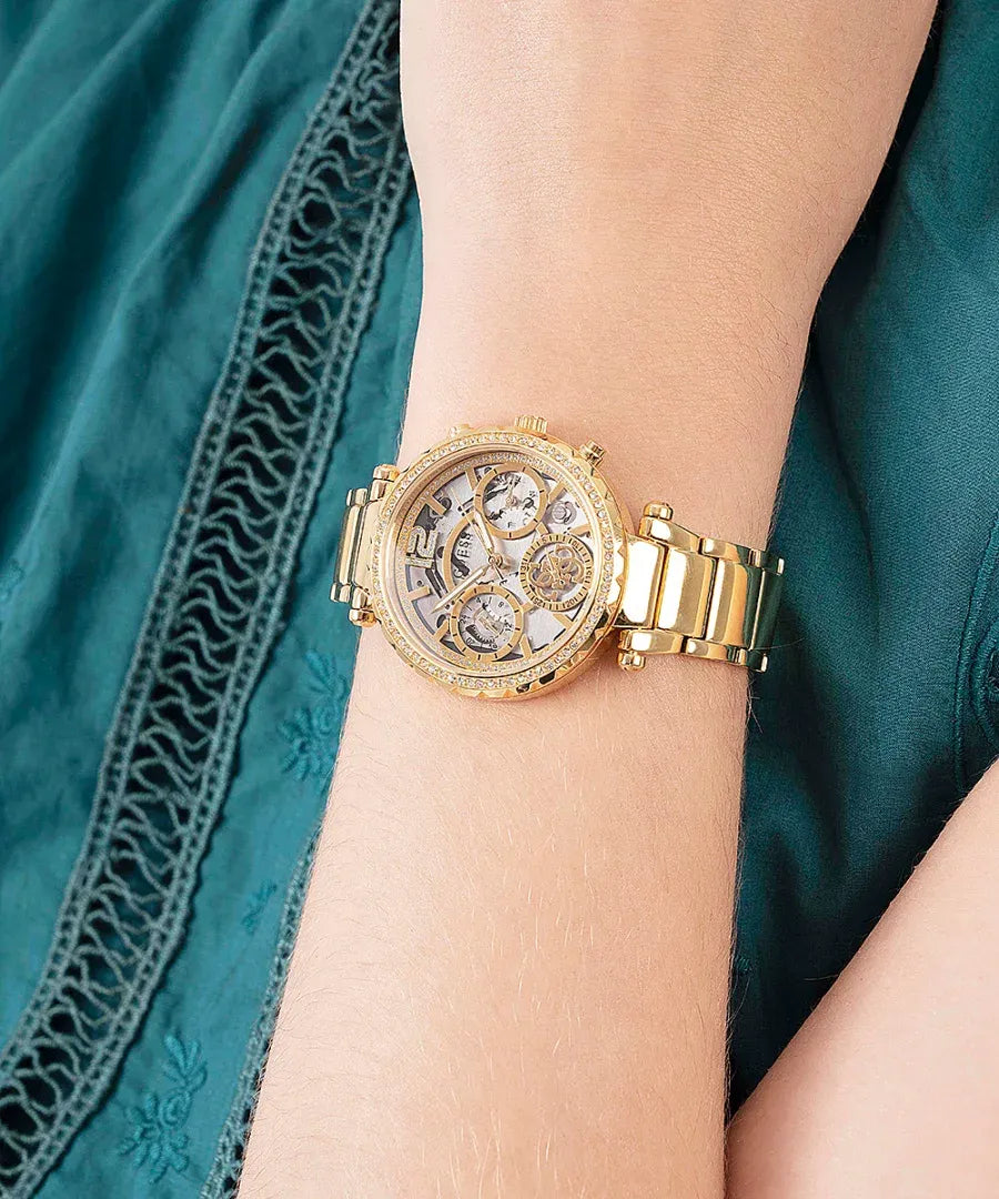 watches GUESS Gold Tone Multifunction Watch GW0403L2