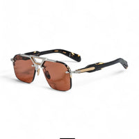 Jacques Marie Mage SILVERTON Sunglasses Men - red