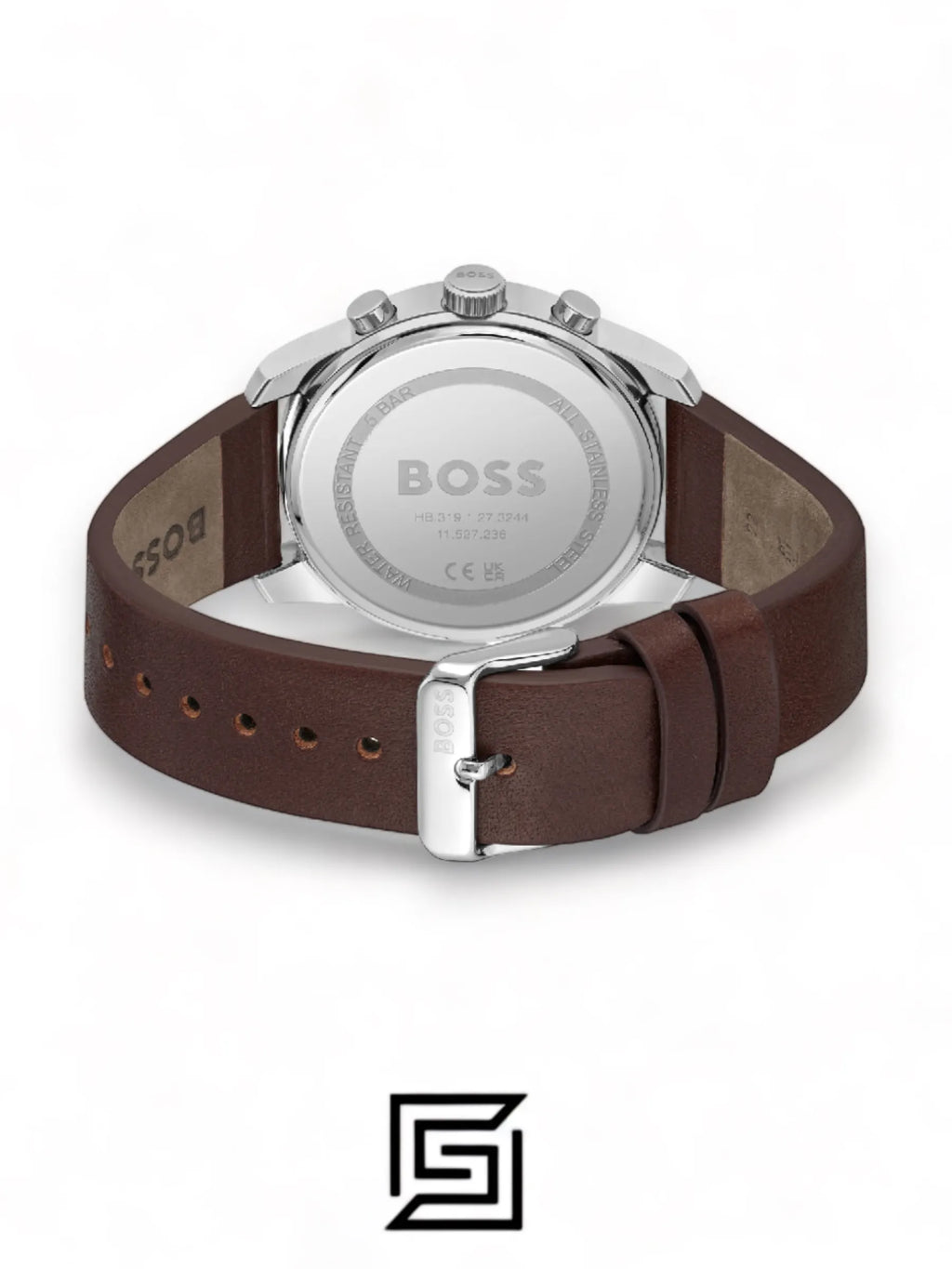 Hugo Boss original-watches BOSS Chronograph Quartz Watch for Men with Brown Leather Strap - 1514002