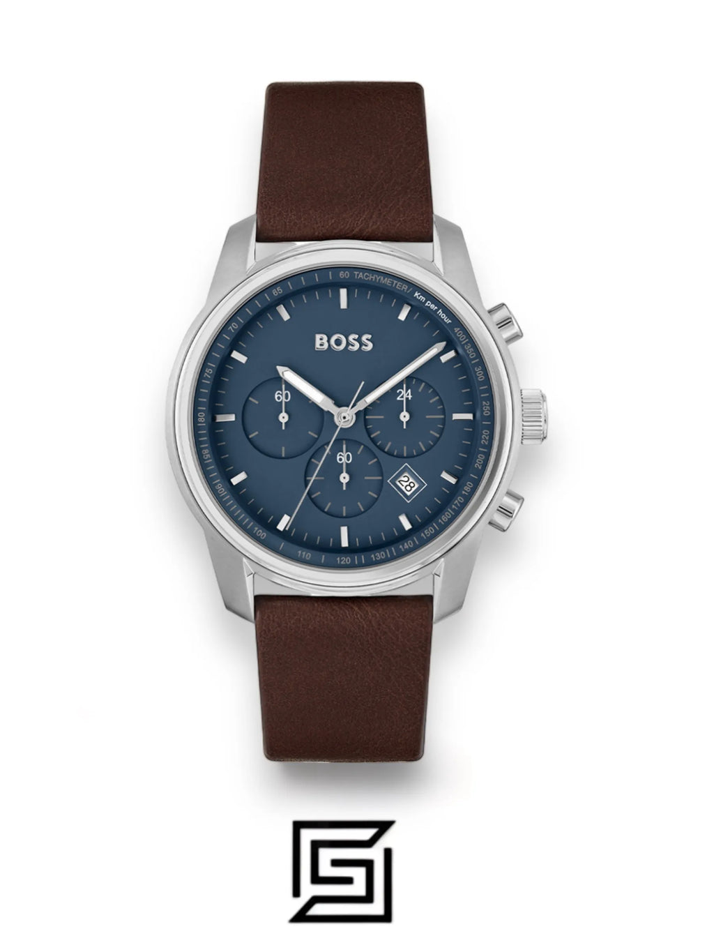 Hugo Boss original-watches BOSS Chronograph Quartz Watch for Men with Brown Leather Strap - 1514002