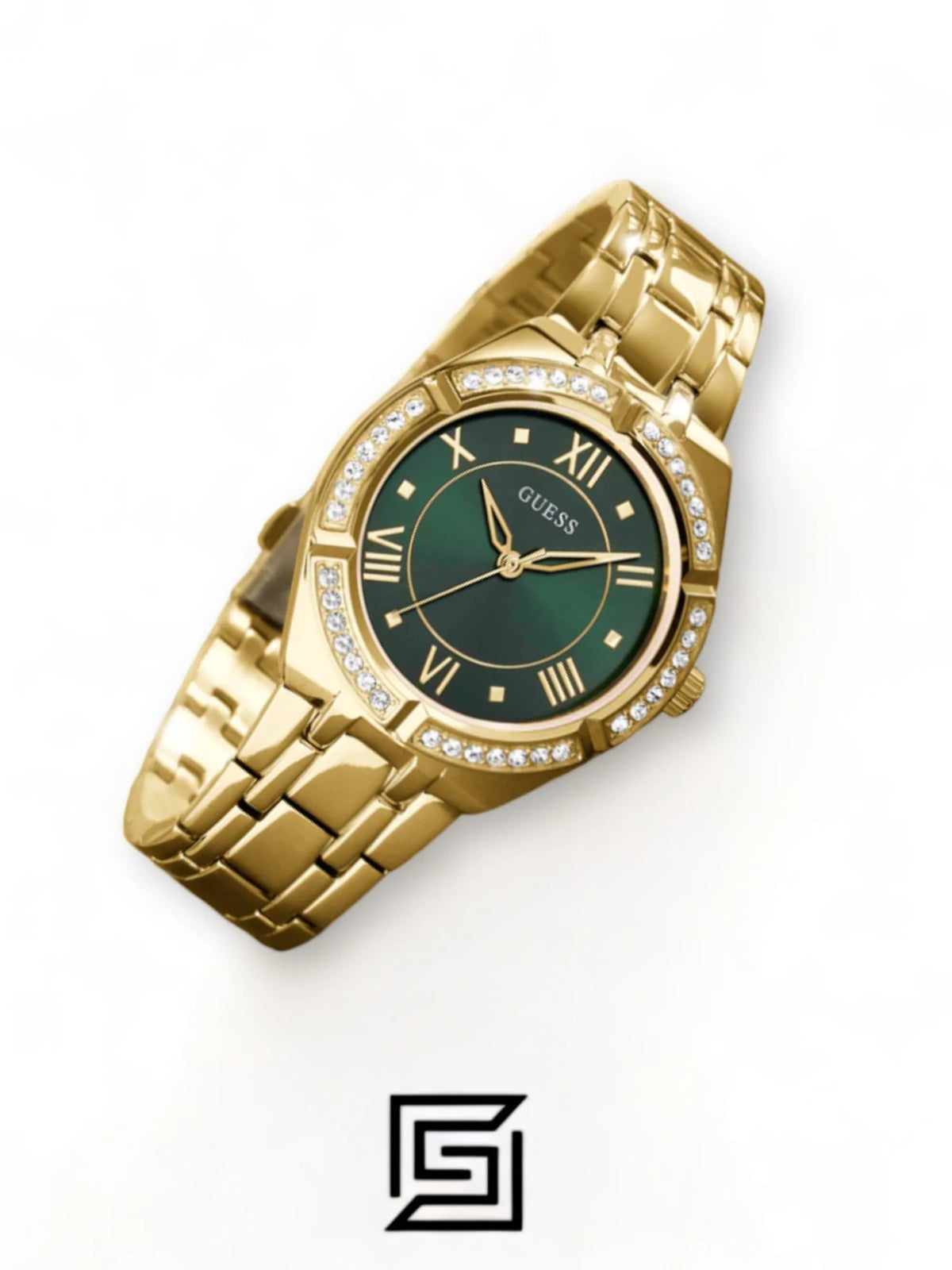 watches GUESS Ladies Gold Tone Analog Watch - GW0033L8