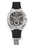 original-watches GUESS Mens Black Silver Tone Multi-function Watch - GW0571G1