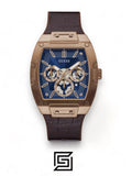 watches GUESS Mens Brown Coffee Multi-function Watch GW0202G2