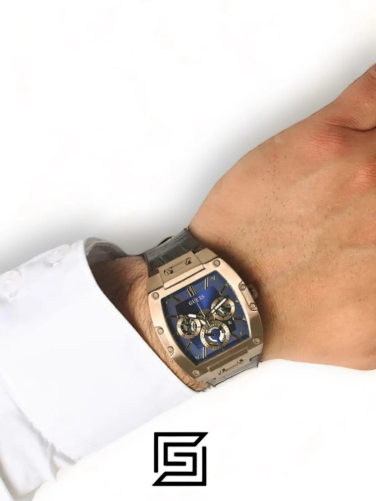watches GUESS Mens Brown Coffee Multi-function Watch GW0202G2