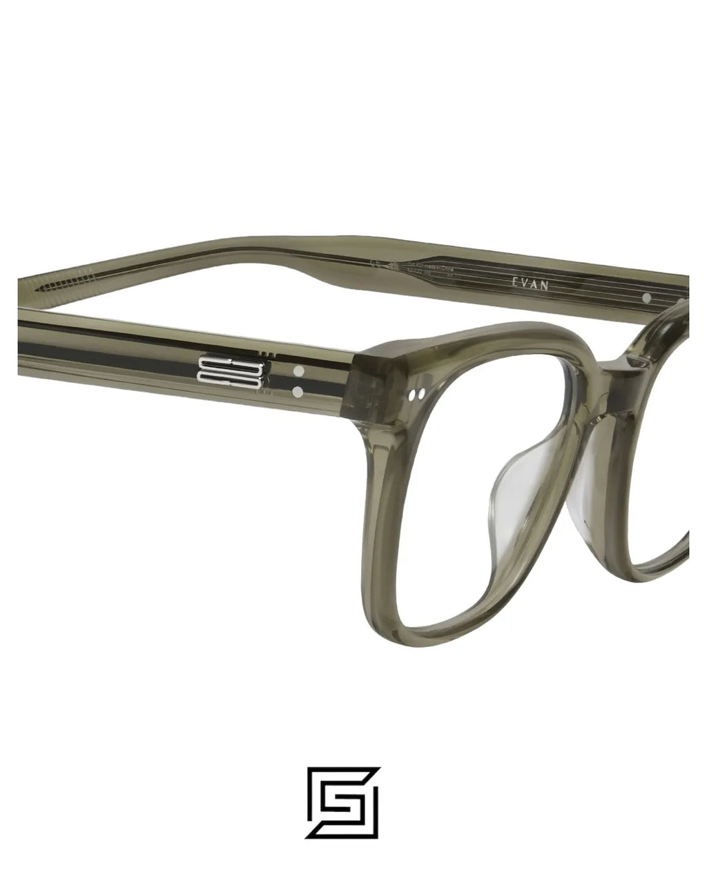 Gentle Monster eyeglasses EVAN COL.KC1- TRANSPARENT OLIVE