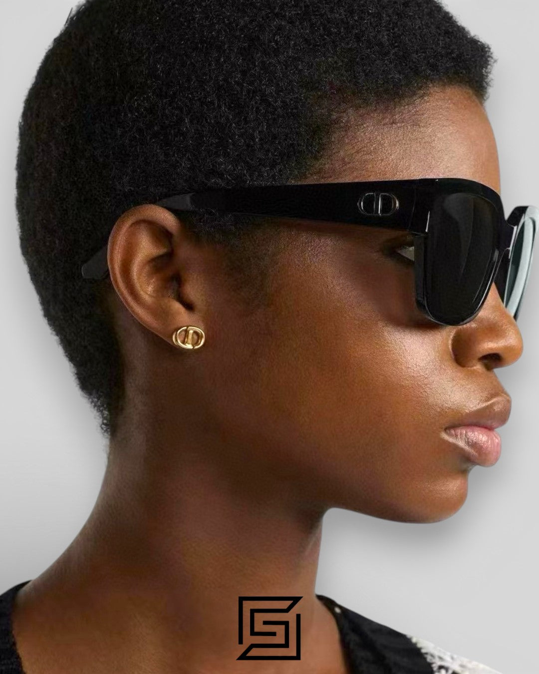 Dior Glow S1F Black Lenses and Black Frame Luxury Sunglasses