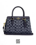 Coach leather Mini Darcie Carryall Bag In Signature Chambray Style No. CH859