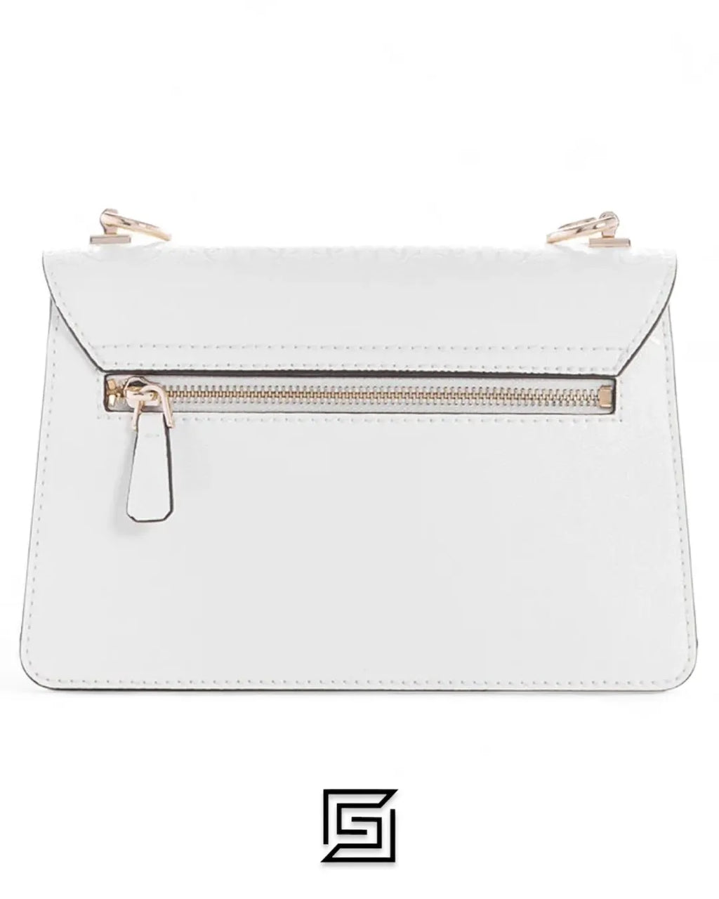 leather GUESS ALEXIE FLAP CROSSBODY BAG VG841619, WVG84 16190 WHITE