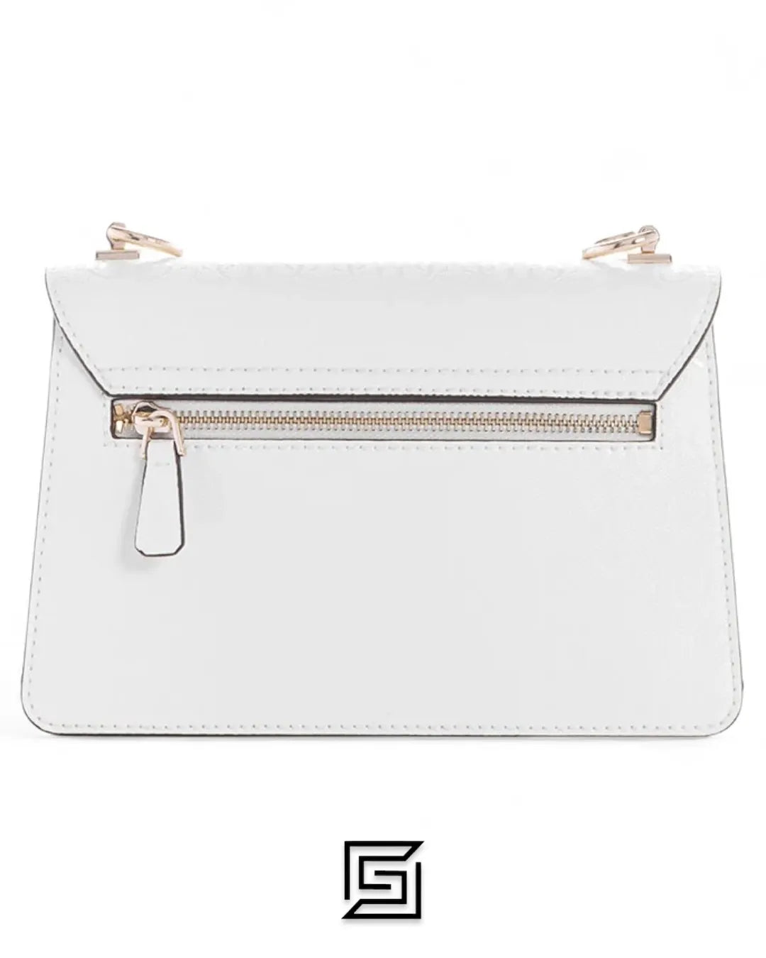 leather GUESS ALEXIE FLAP CROSSBODY BAG VG841619, WVG84 16190 WHITE