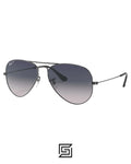 نظارة راي بان شمسية ORG RB3025 AVIATOR LARGE METAL 004/78 مستقطبة