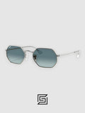 Ray Ban RB3556 Sunglasses Unisex - Silver-Grey