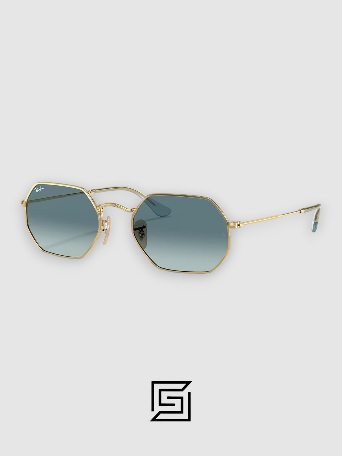Ray Ban RB3556 Sunglasses Unisex - GOLD_GREY