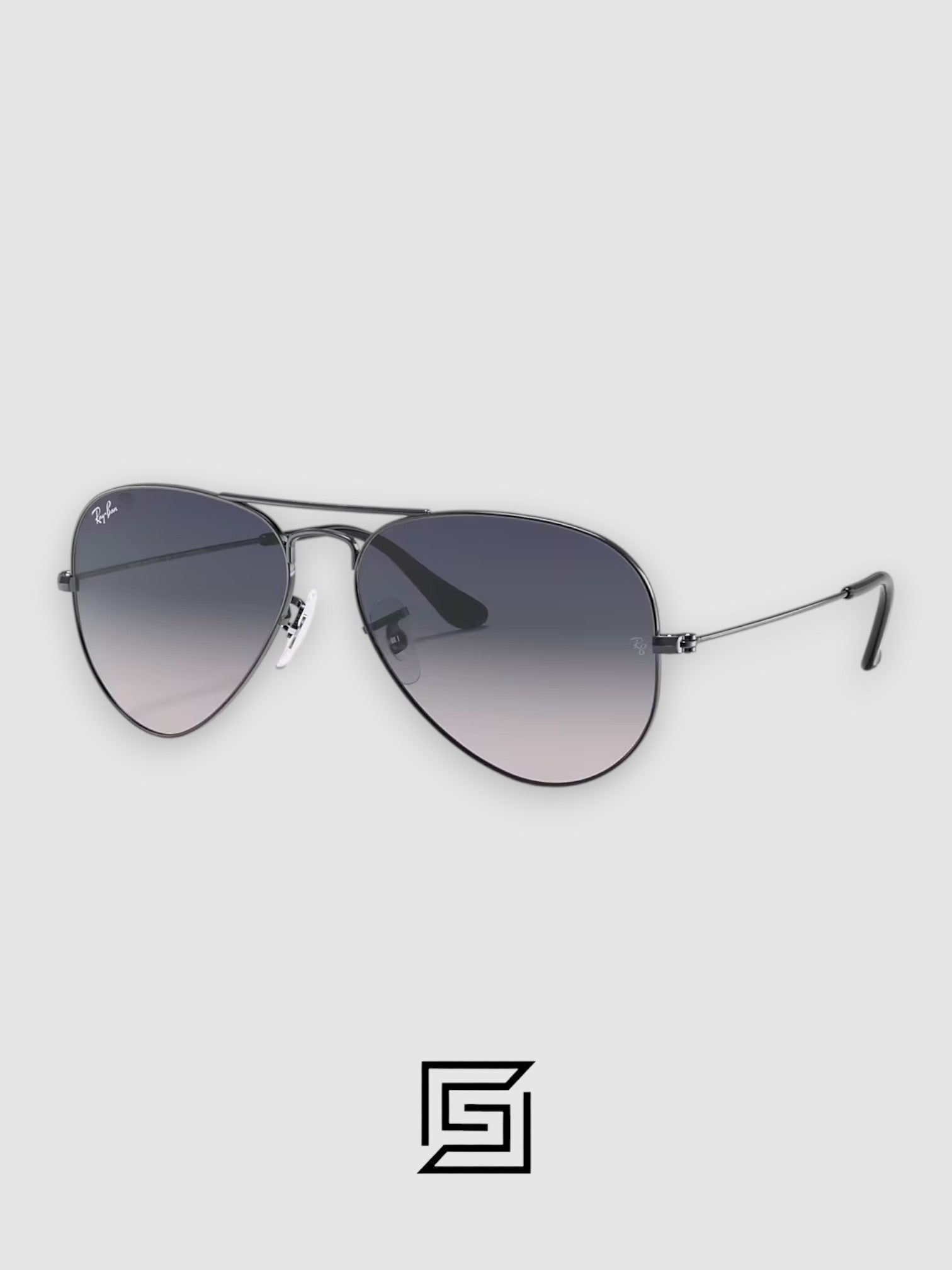 نظارة شمسية راي بان RB3025 AVIATOR LARGE 58 للجنسين - رمادي غامق