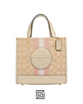 Dempsey Tote 22 In Signature Jacquard With Stripe And Coach Patch Style No. C8417 Small
