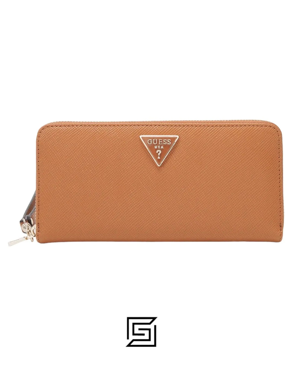 Guess wallets Laurel Slg Large Zip Around Brown