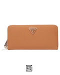 Guess wallets Laurel Slg Large Zip Around Brown