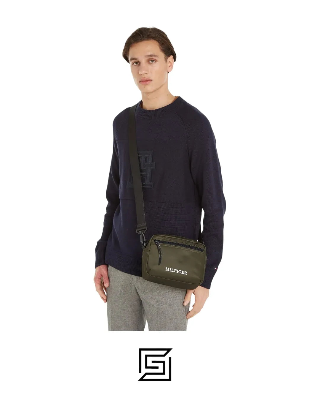 Bolsa Tommy Hilfiger AM0AM11546 RBN جلد - للرجال