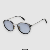 David Beckham DB1055 Sunglasses Men - BLACK-LIGHT BLUE