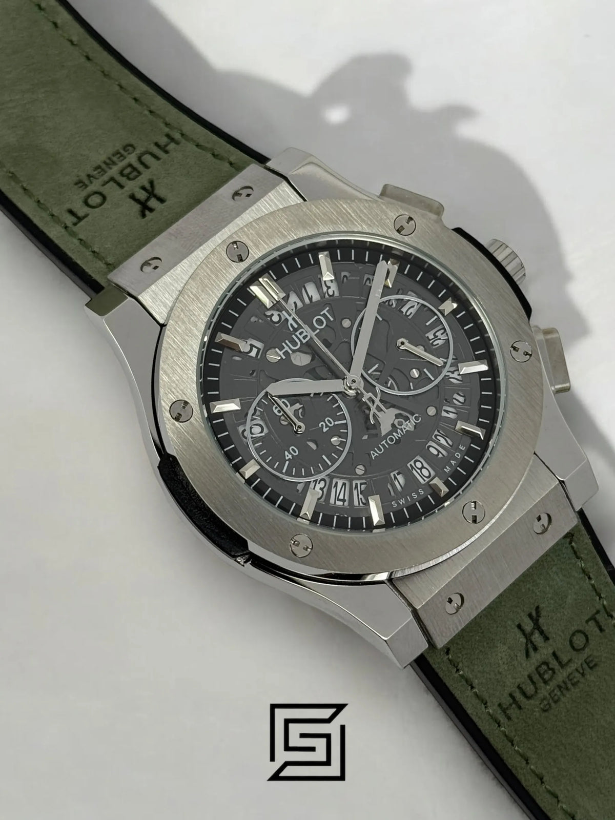 watches HUBLOT CLASSIC NEW-S/GREEN X GREY