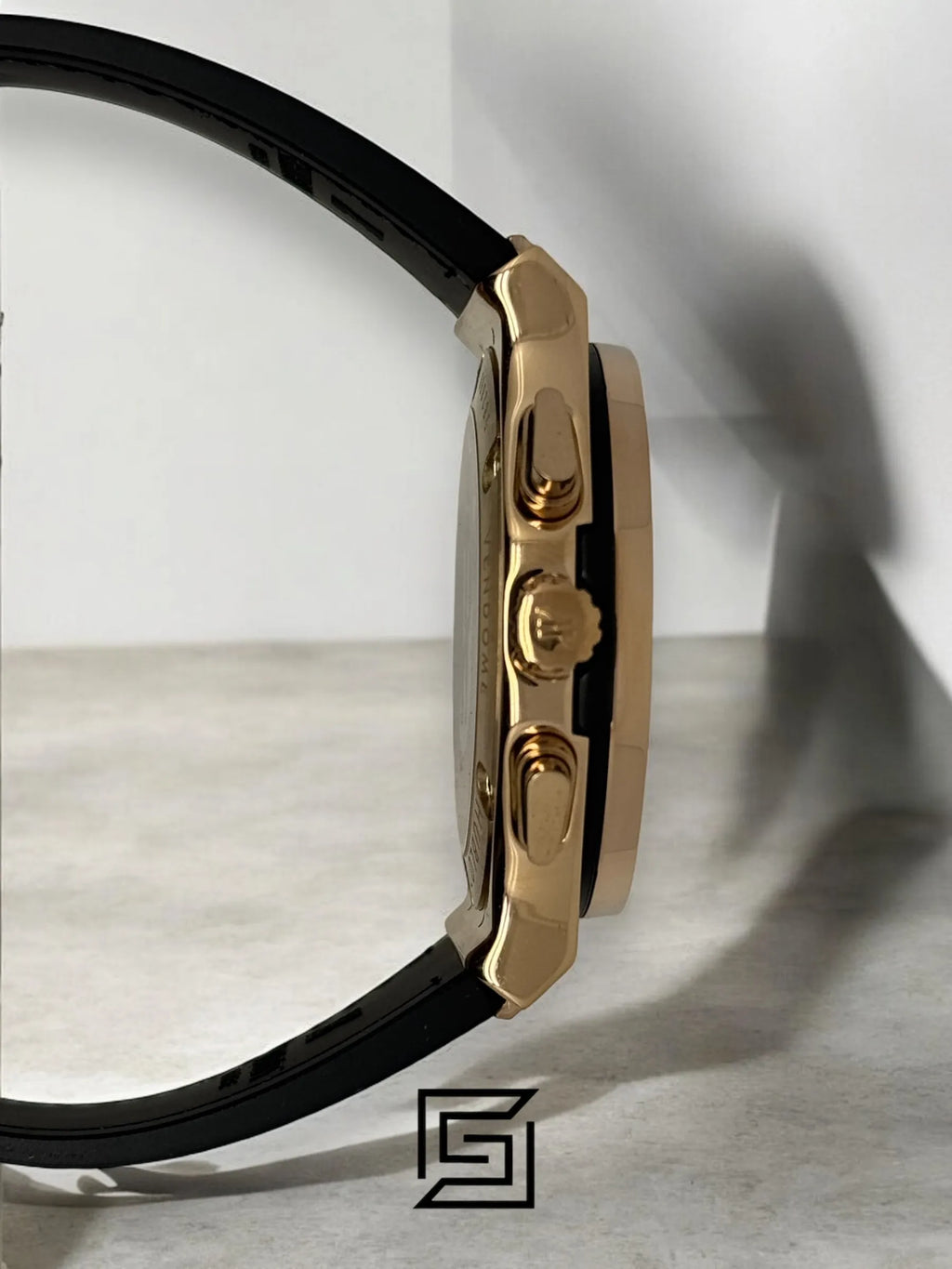 Hublot Classic Fusion Chronograph - Rose Gold - Black Dial - Brown Chamois Strap