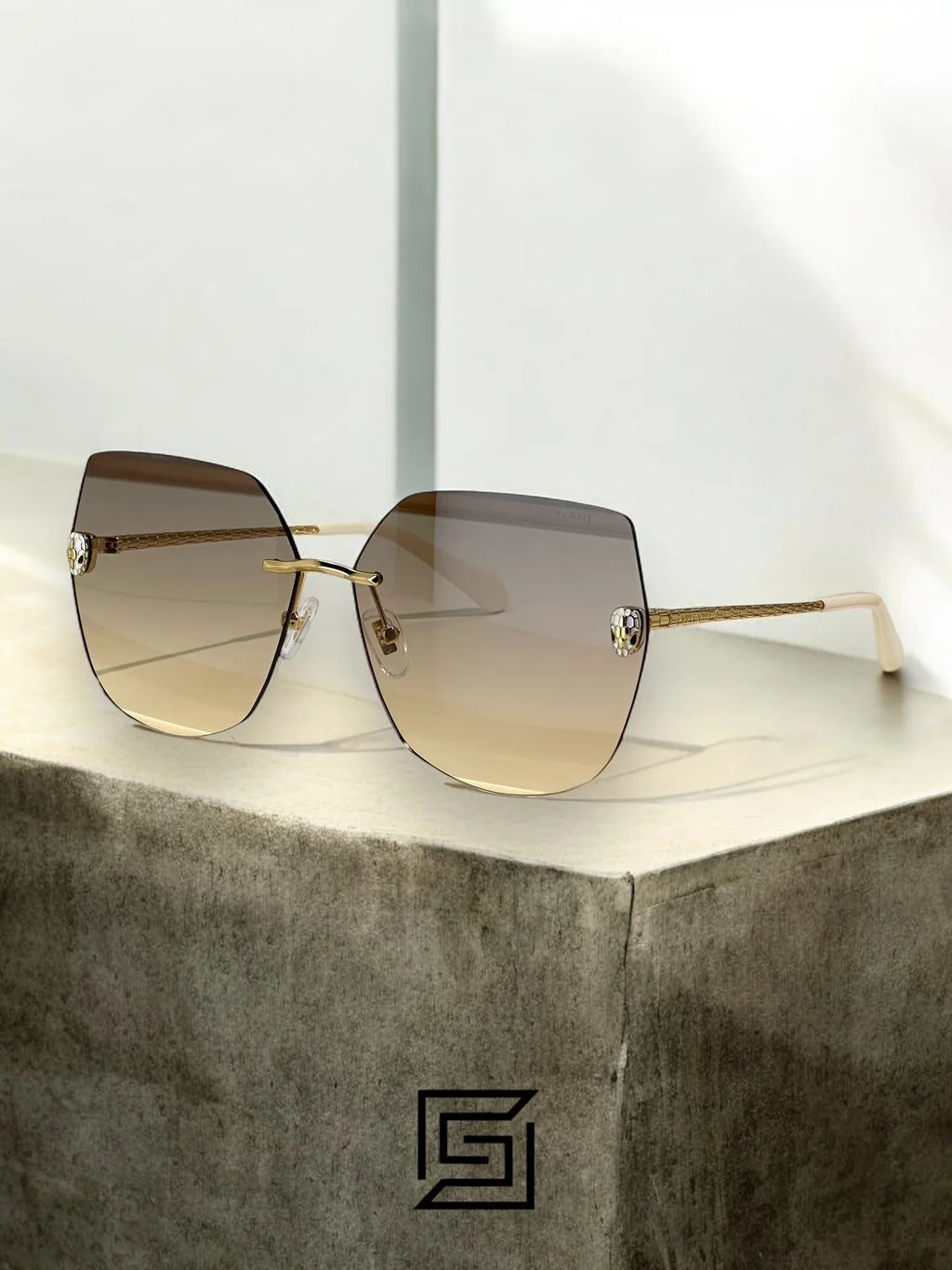 BVLGARI BV40030 sunglasses for women - gold-x-colors-lens