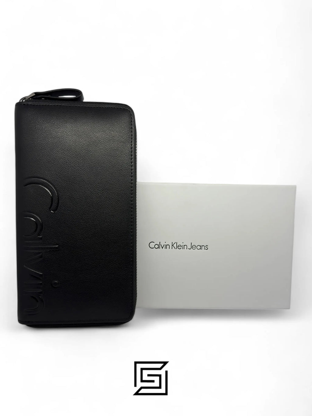 Calvin Klein CK EXTRA BIG WALLET LOGO INSIDE LEATHER CALVIN/BLACK