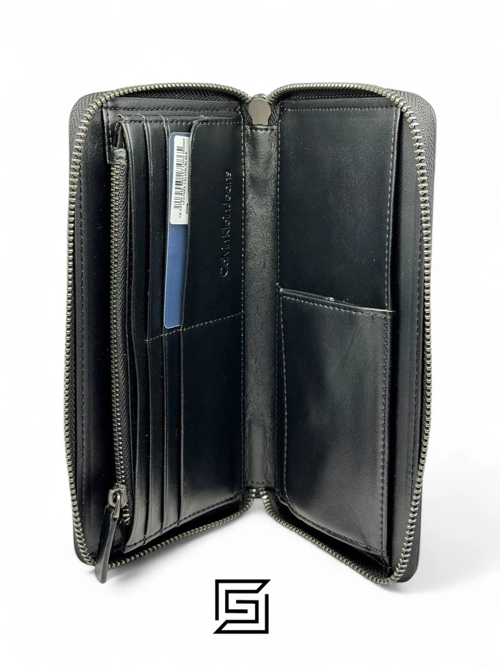 Calvin Klein CK EXTRA BIG WALLET LOGO INSIDE LEATHER CALVIN/BLACK