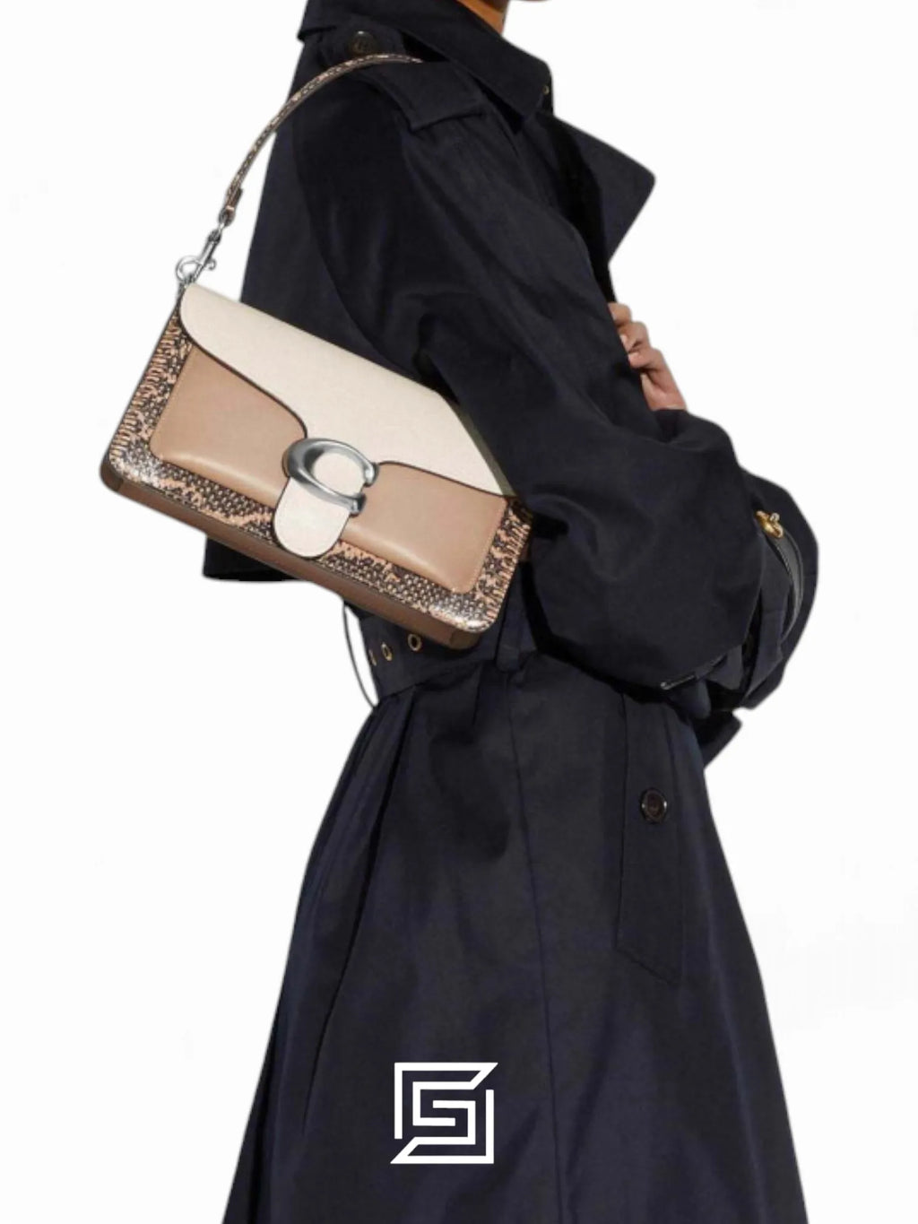 Coach Tabby 26 Leather & Snakeskin Shoulder Bag Style No.39972