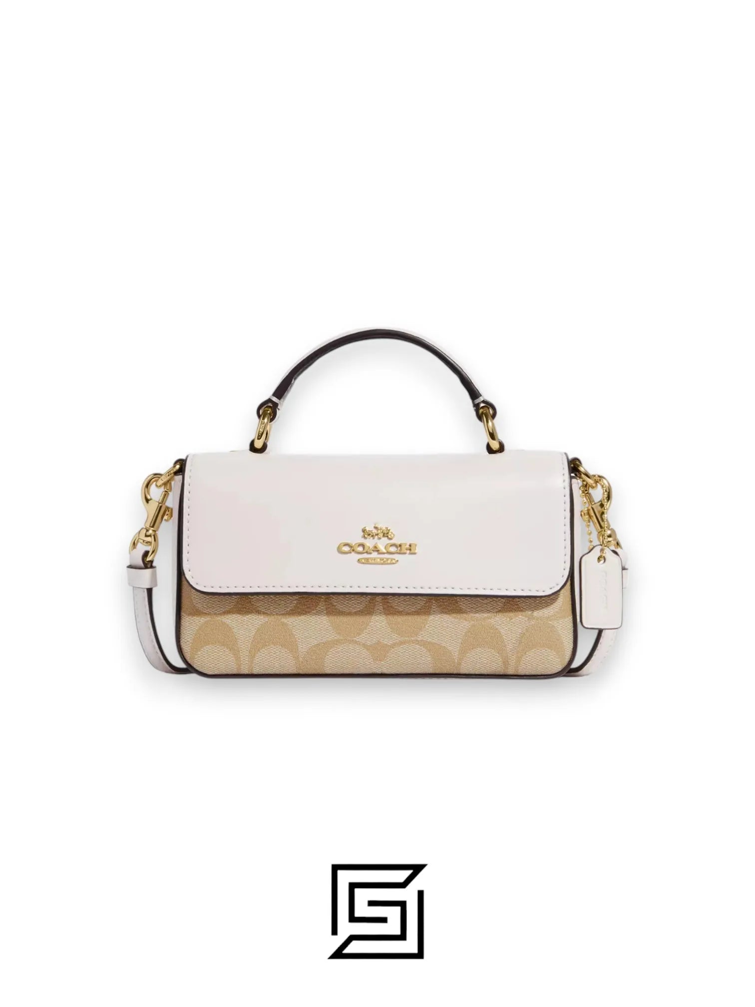 Mini Josie Top Handle Crossbody In Blocked Signature Canvas Style No. CC340
