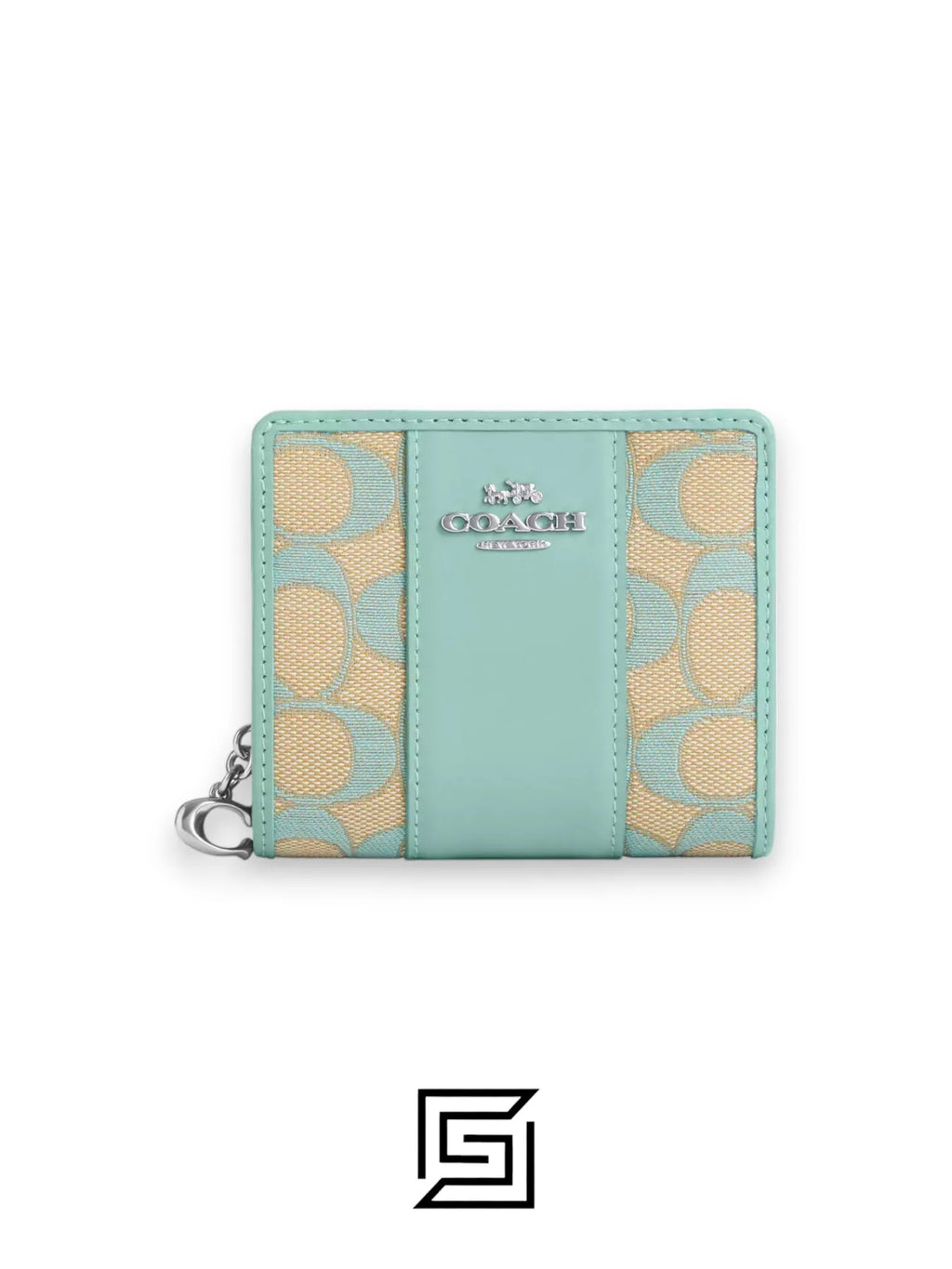 Snap Wallet In Signature Jacquard CT980 green