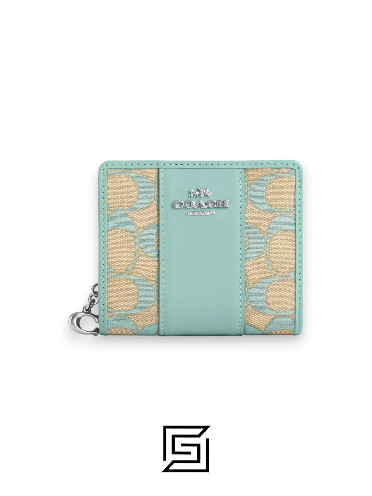Snap Wallet In Signature Jacquard CT980 green