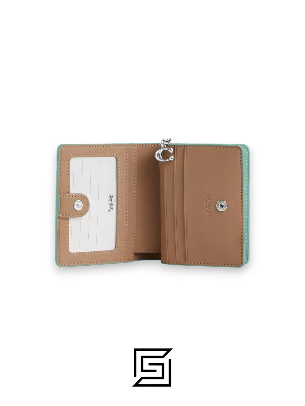 Snap Wallet In Signature Jacquard CT980 green