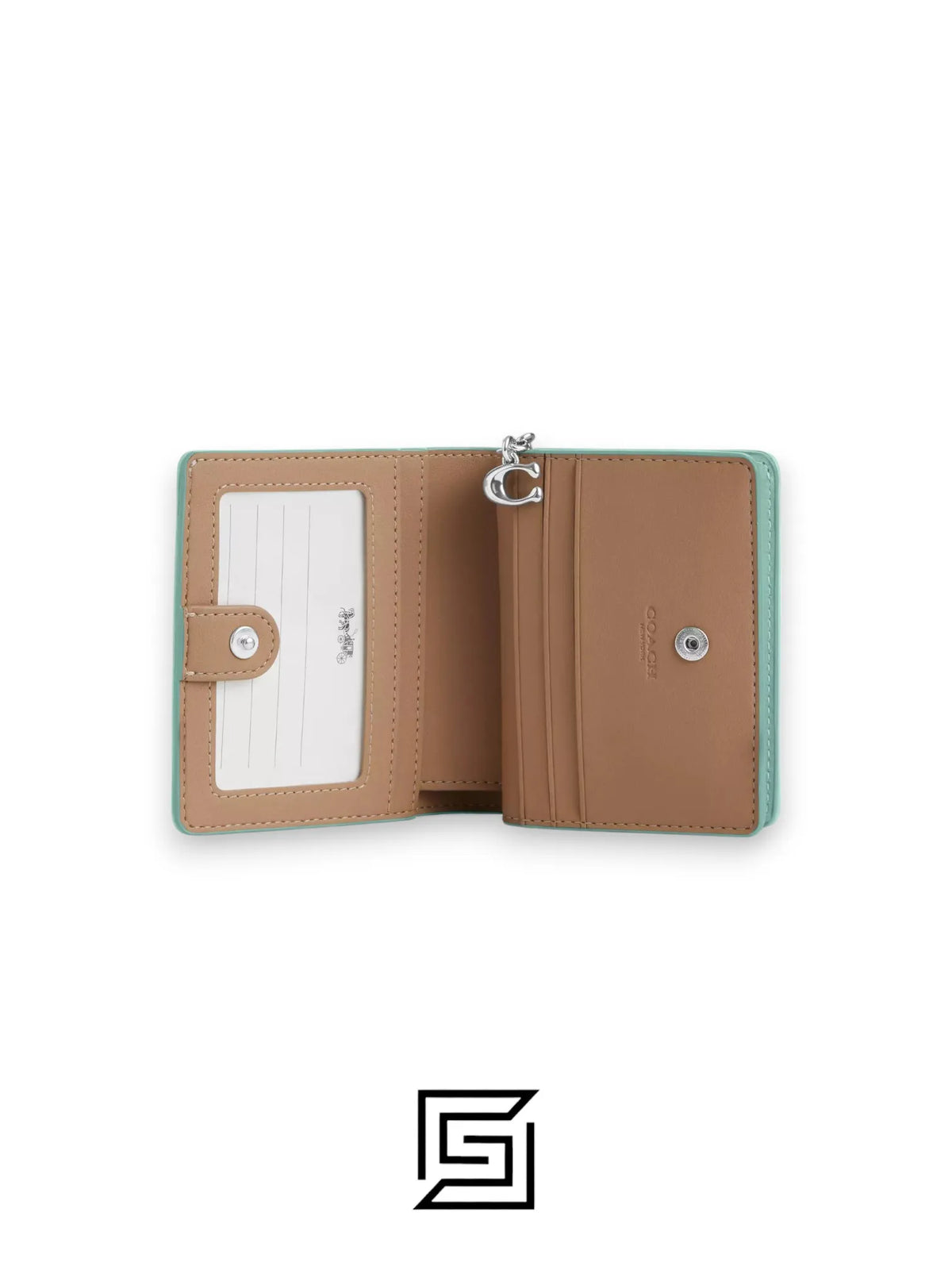Snap Wallet In Signature Jacquard CT980 green